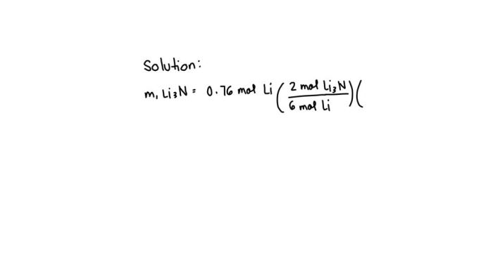 Molar mass of lithium nitride