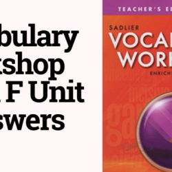 Vocabulary workshop level f answers