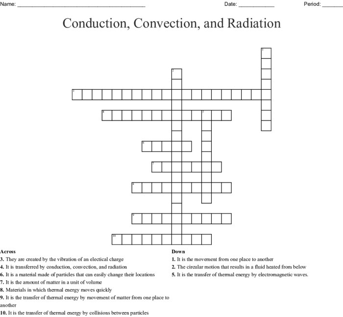 Conduction convection or radiation worksheet answer key