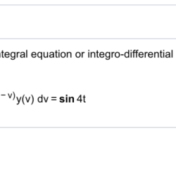 Solve the given integral equation or integro-differential equation for